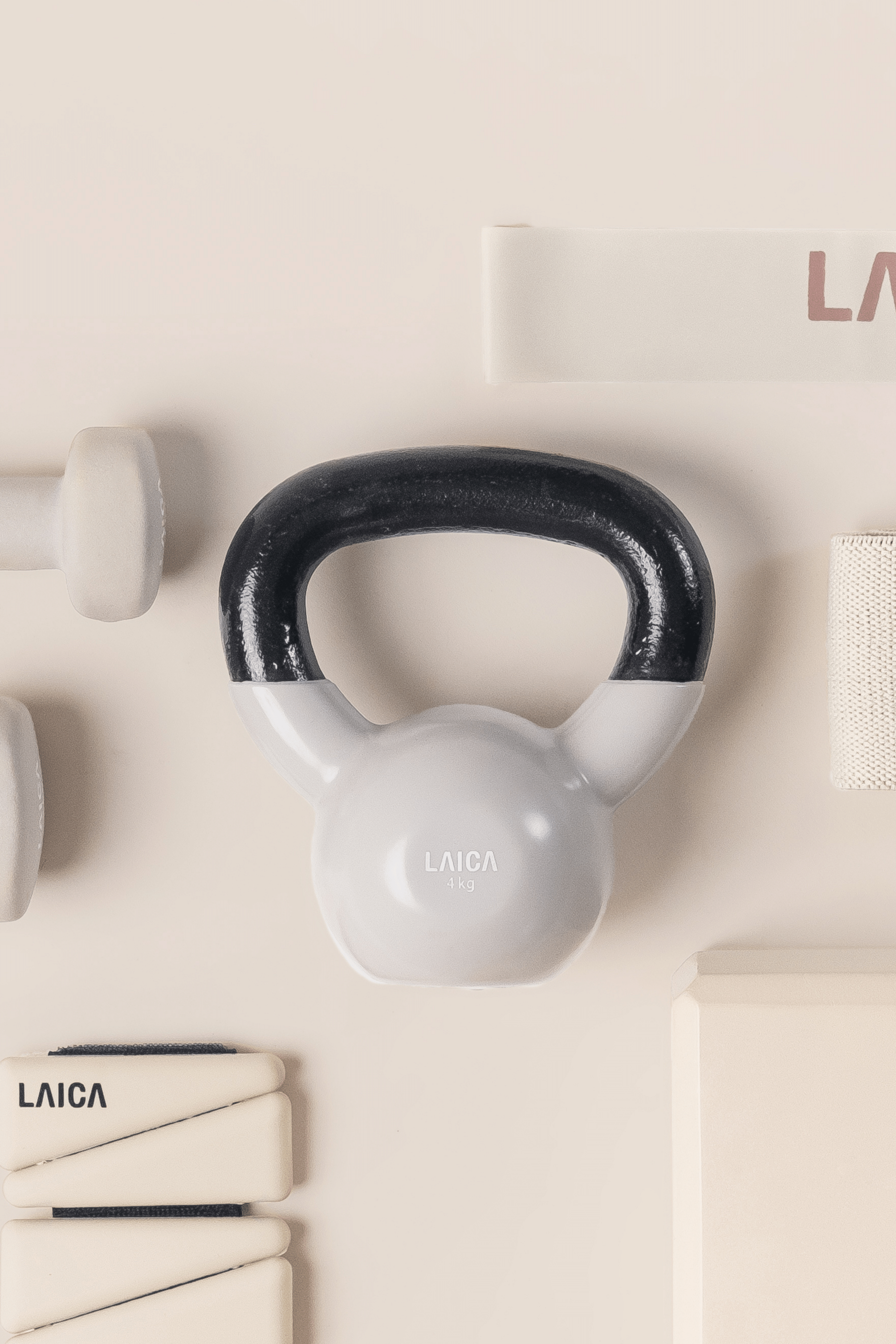 LAICA Kettlebell 4kg - Grey