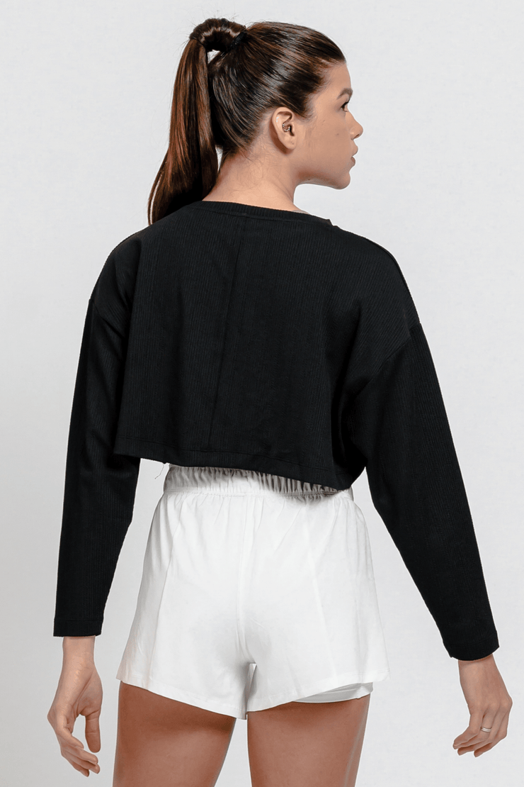 LAICA Crop Sweatshirt Onyx