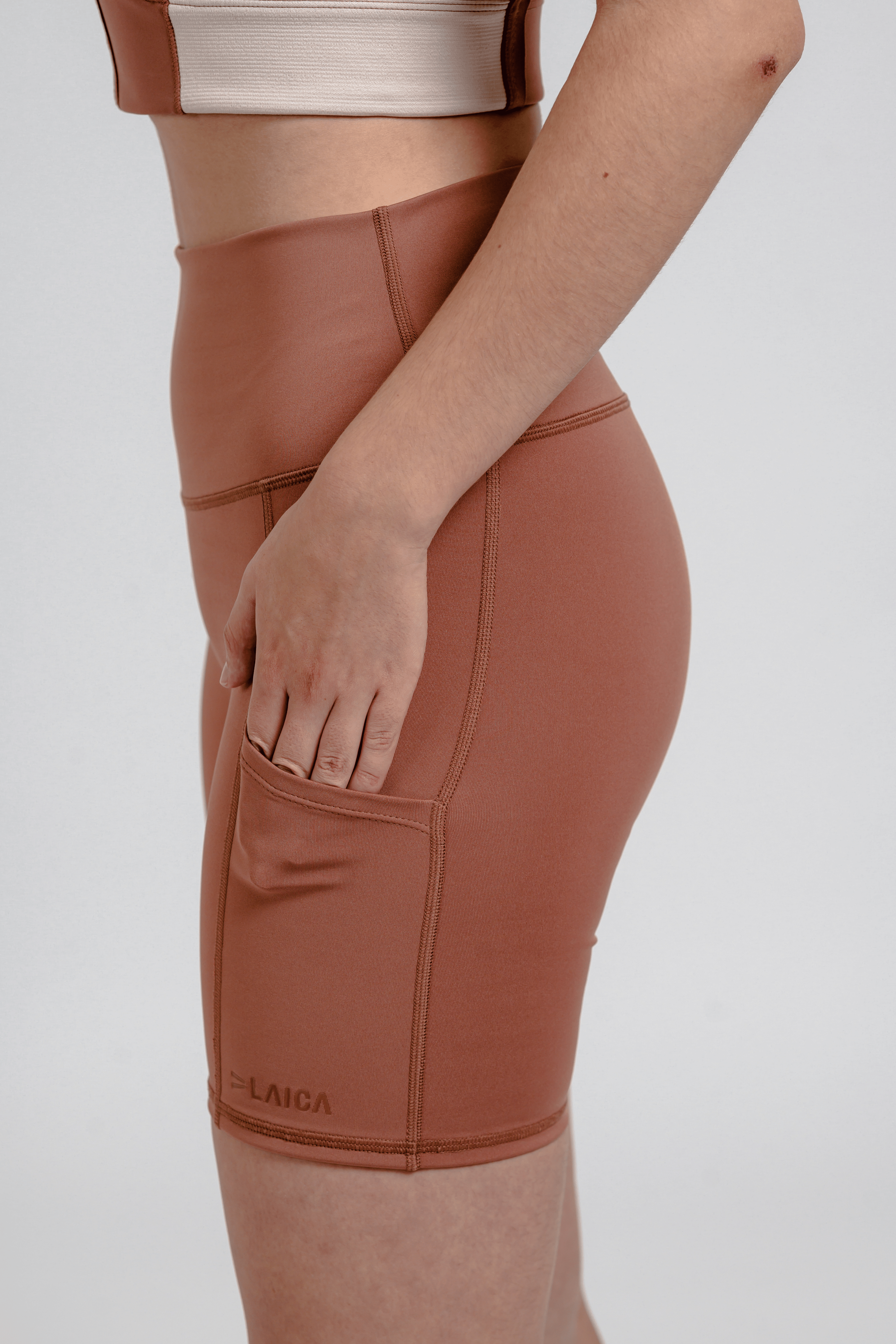 LAICA Pocket Biker Shorts - Amber