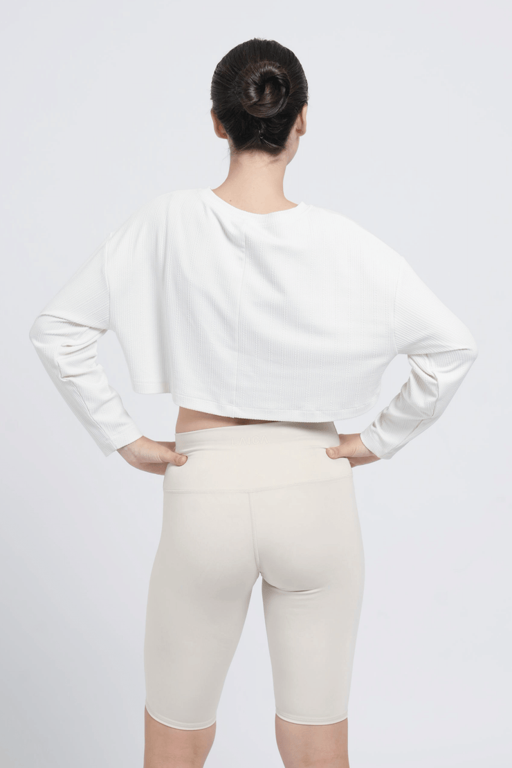 LAICA Crop Sweatshirt Bone