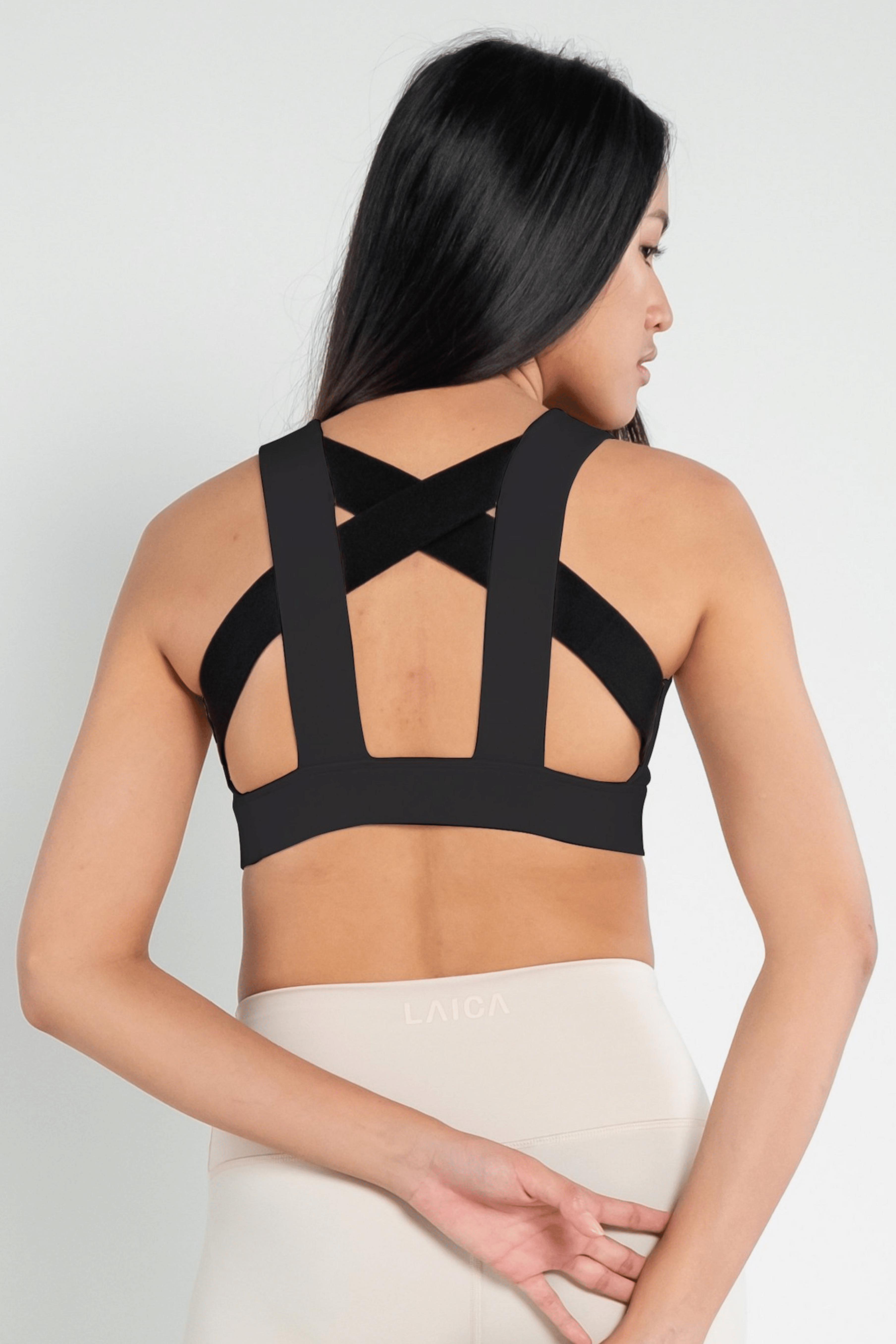 LAICA Cross Back Bra - Onyx