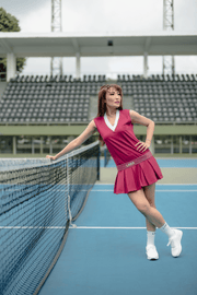 LAICA x Ayu Dewi Tennis Dress Sangria