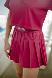LAICA X Ayu Dewi Pleated Skirt Sangria