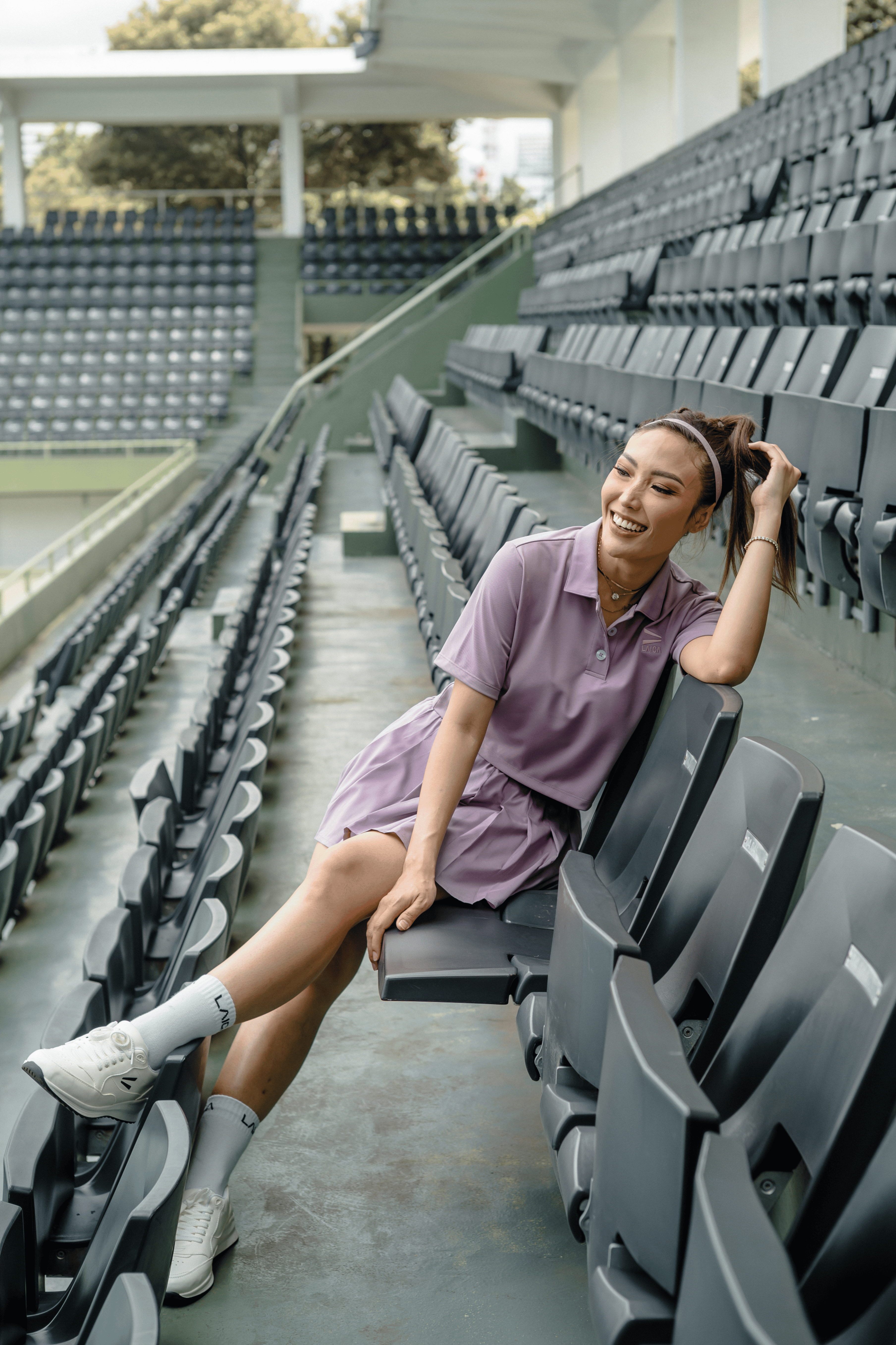LAICA X Ayu Dewi Cropped Polo - Orchid