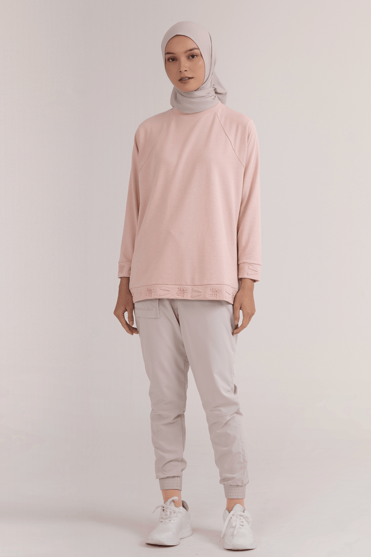 LAICA x RiaMiranda Embossed Sweater Cameo Rose