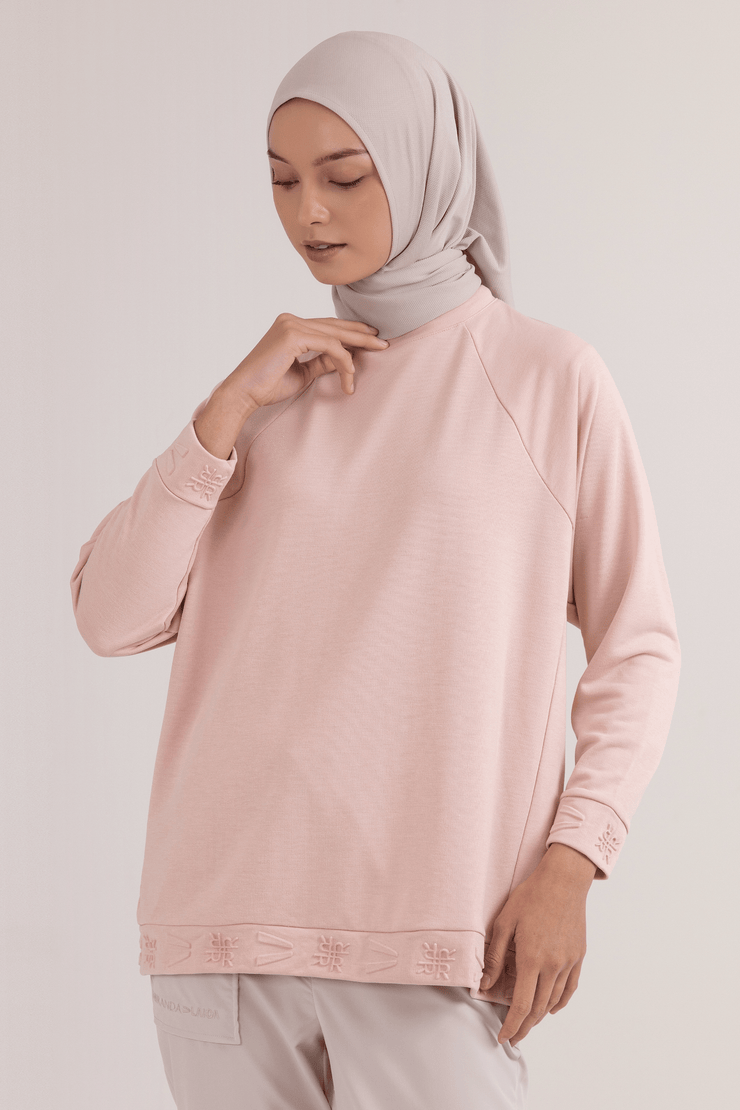 LAICA x RiaMiranda Embossed Sweater Cameo Rose