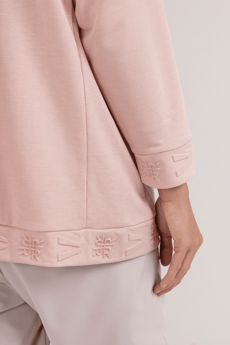 LAICA x RiaMiranda Embossed Sweater Cameo Rose