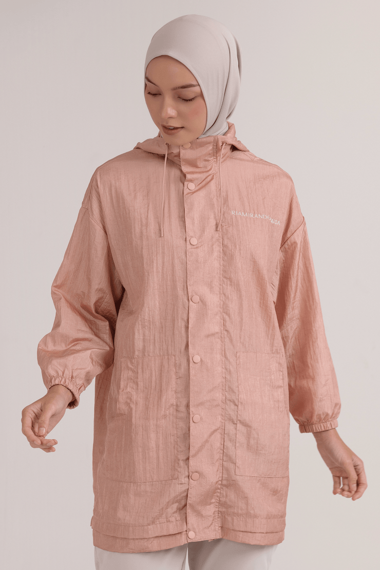 LAICA x RiaMiranda Oversized Parka Jacket Nude Pink