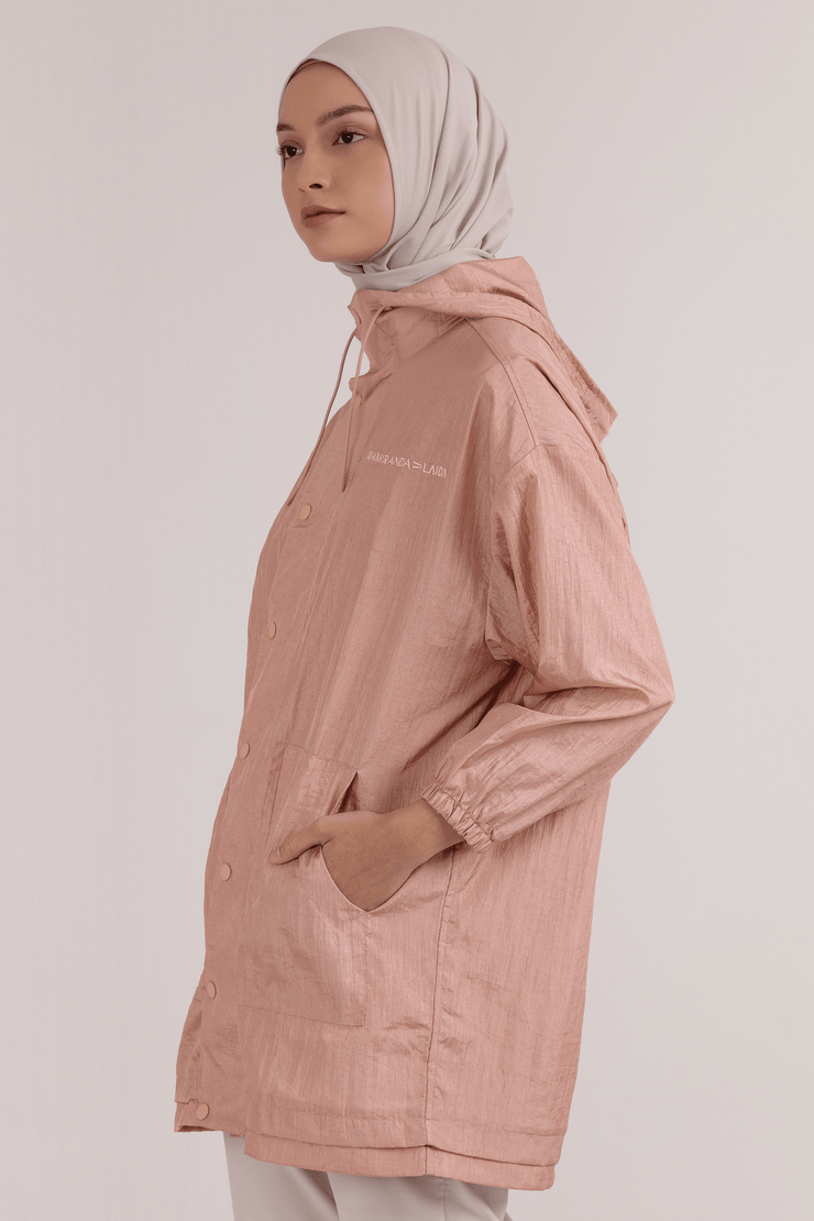 LAICA x RiaMiranda Oversized Parka Jacket Nude Pink