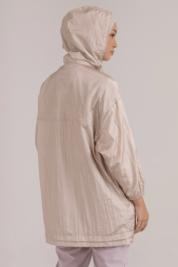 LAICA x RiaMiranda Oversized Parka Jacket Silver Cloud