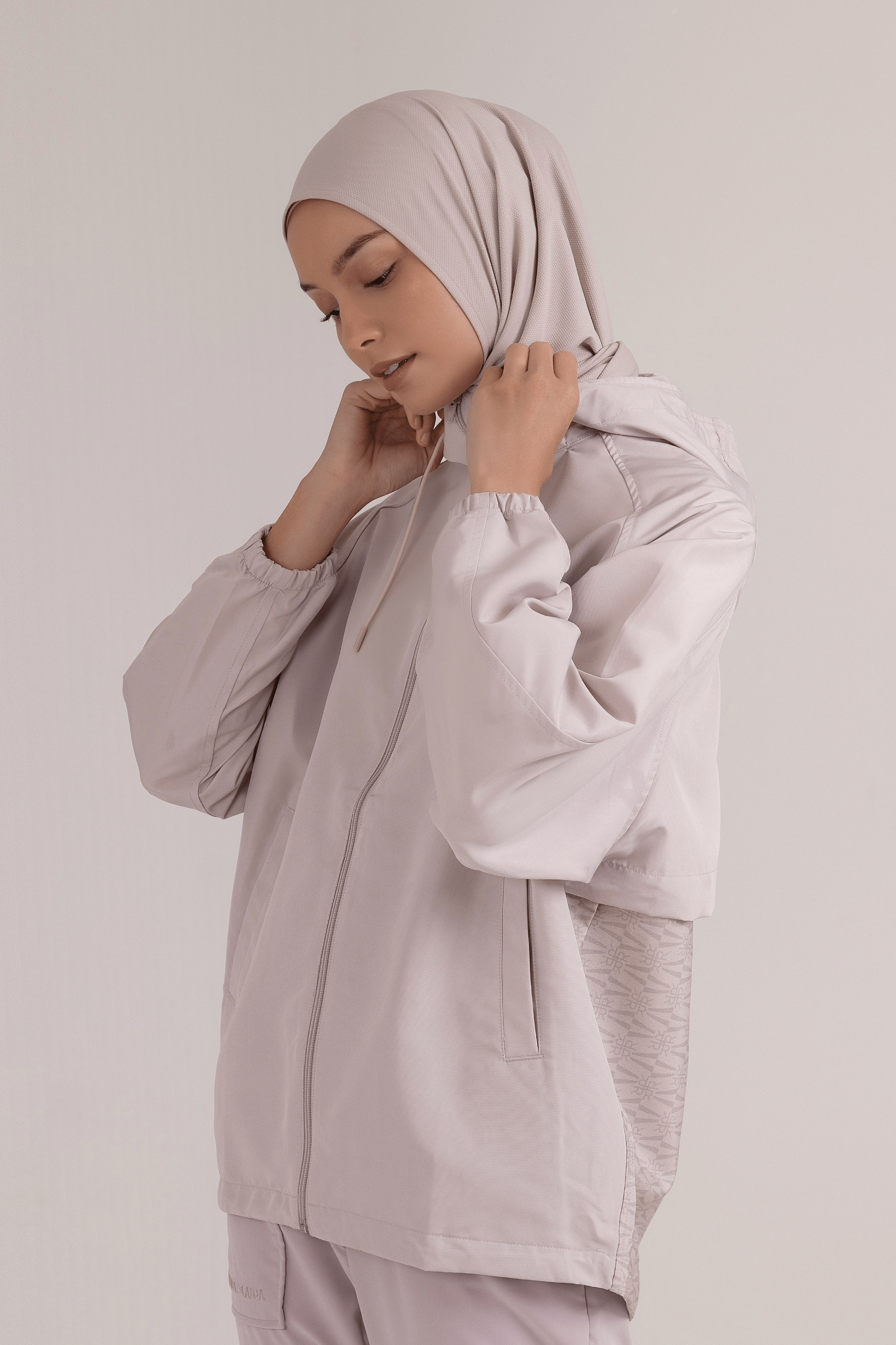 LAICA x RiaMiranda Printed Jacket - Latte